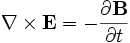 Maxwell's equation for changing magnetic flux and the electric field