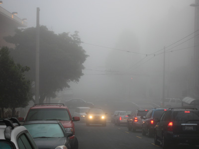 Foggy Neighborhood morning
