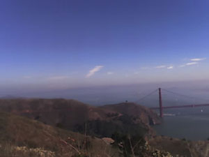 The Golden Gate Bridge from Hawk Hill